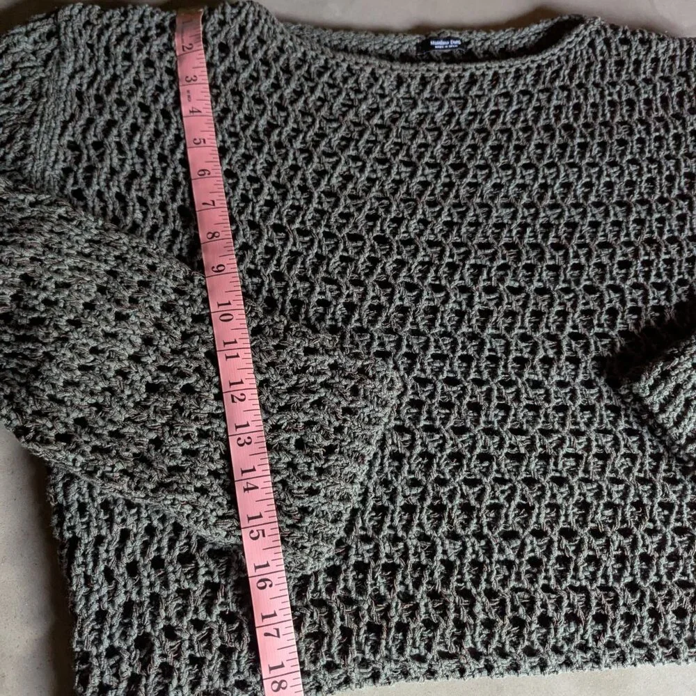Massimo Dutti Cotton blend cutwork sweater - Picture 5 of 7
